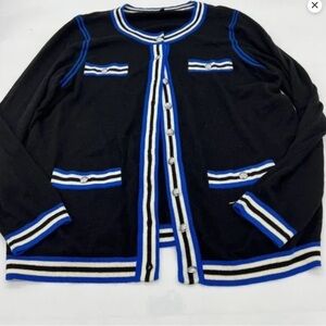 Talbots Tipped Cardigan